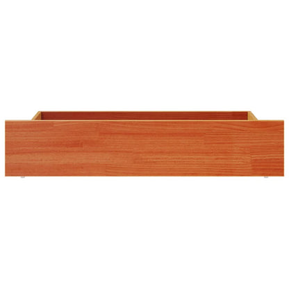 vidaXL Bed Drawers 4 pcs Wax Brown Solid Wood Pine