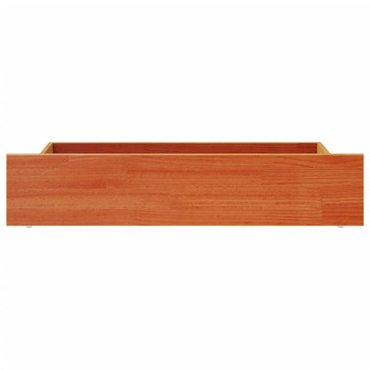 vidaXL Bed Drawers 4 pcs Wax Brown Solid Wood Pine