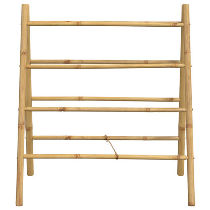 vidaXL Double Towel Ladder with 4 Rungs 90x50x100 cm Bamboo