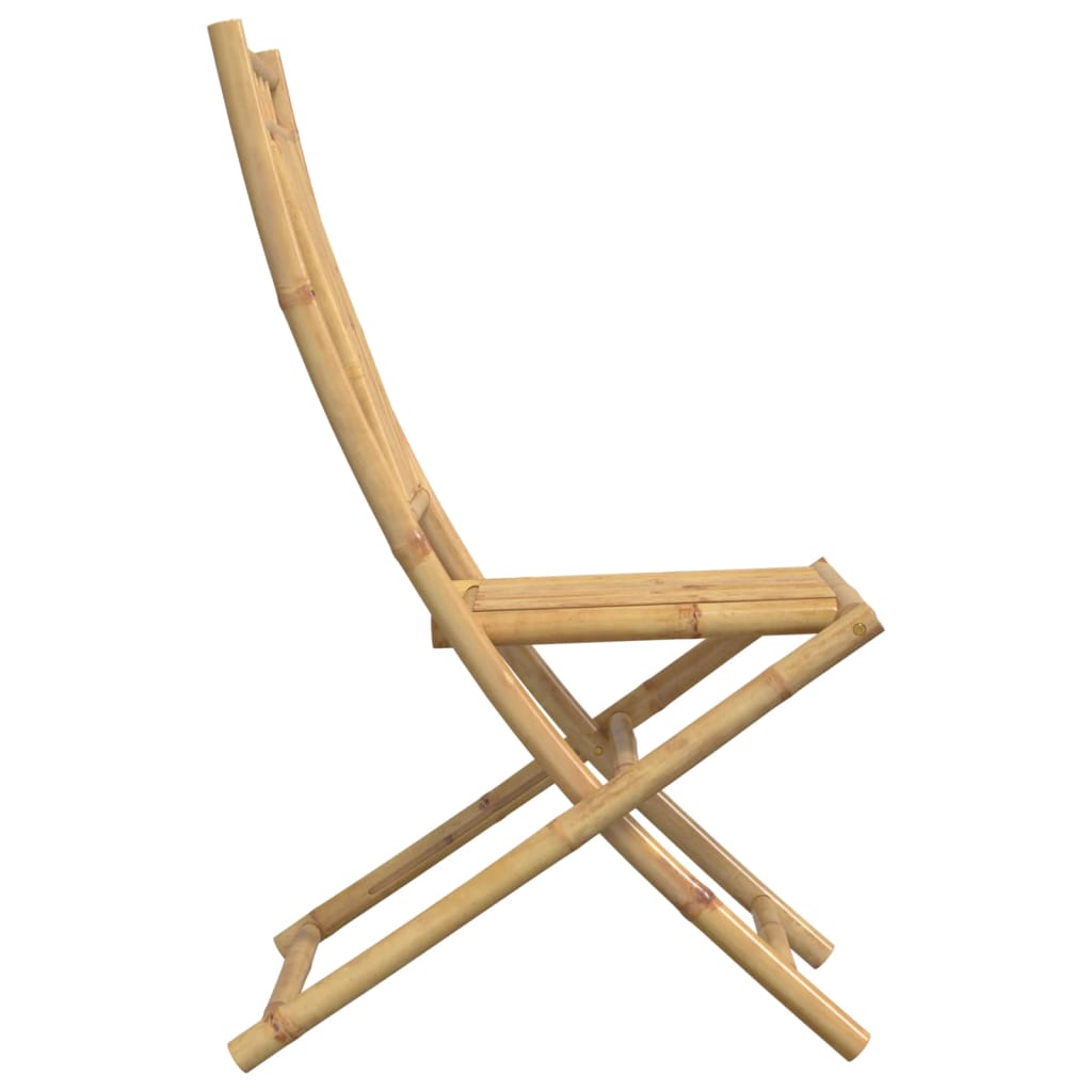 vidaXL Folding Garden Chairs 2 pcs 46x66x99 cm Bamboo