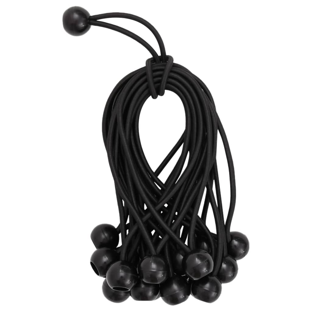 vidaXL Bungee Cords with Balls 50 pcs 21 x 0,5 cm