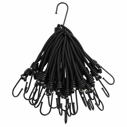 vidaXL Bungee Cord with Hooks 50 pcs 17 cm