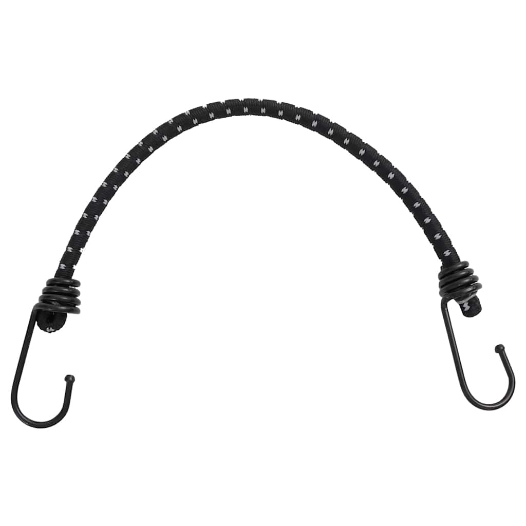 vidaXL Bungee Cords with Reflective Strips and Hooks 25 pcs 46 cm