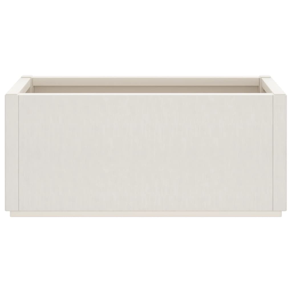 vidaXL Garden Planter White 80x36x35 cm PP