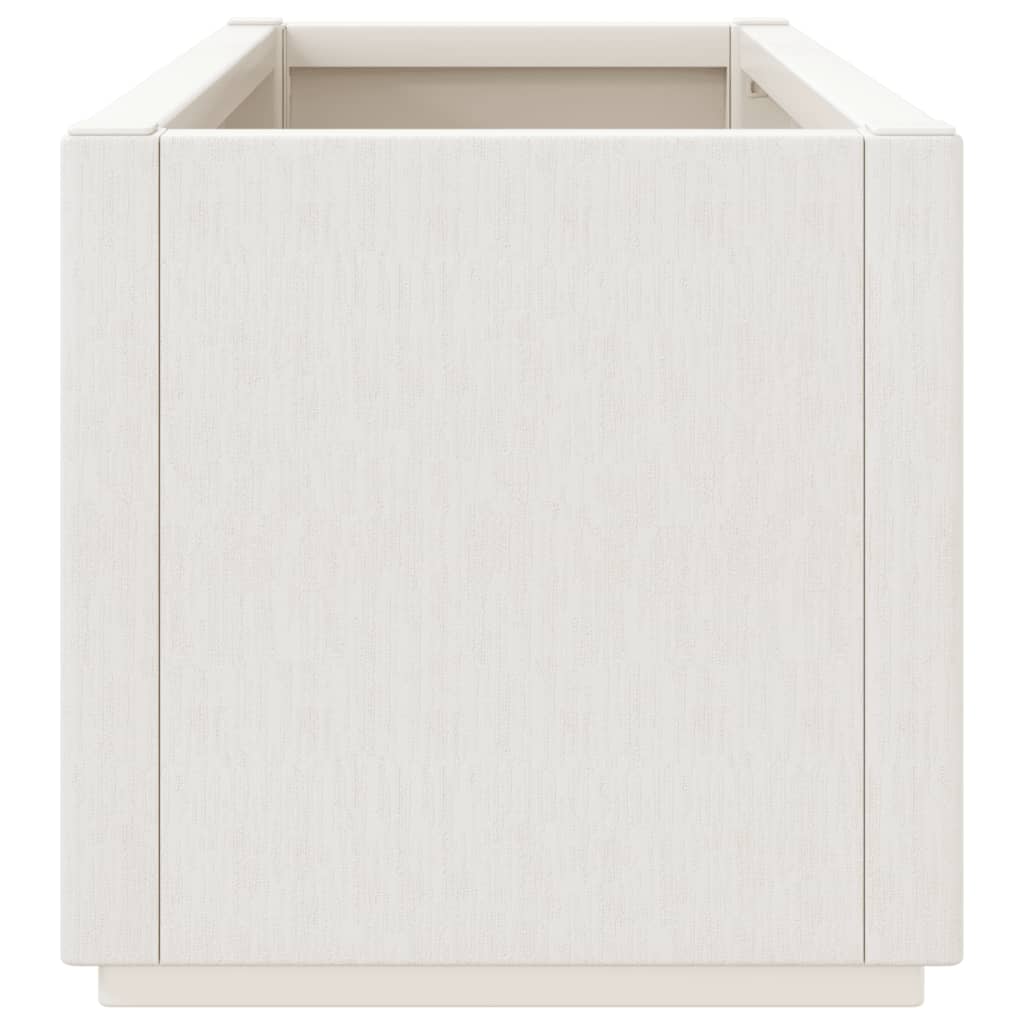 vidaXL Garden Planter White 80x36x35 cm PP