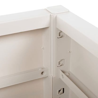 vidaXL Garden Planter White 80x36x35 cm PP