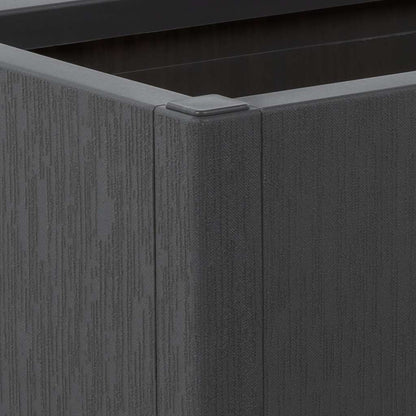 vidaXL Garden Planter Dark Grey 80x36x35 cm PP