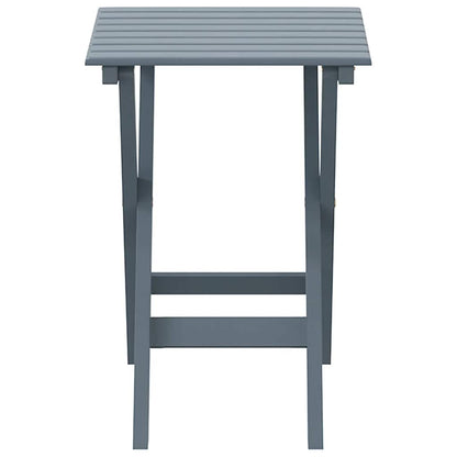 vidaXL Side Table Foldable Grey Solid Wood Poplar