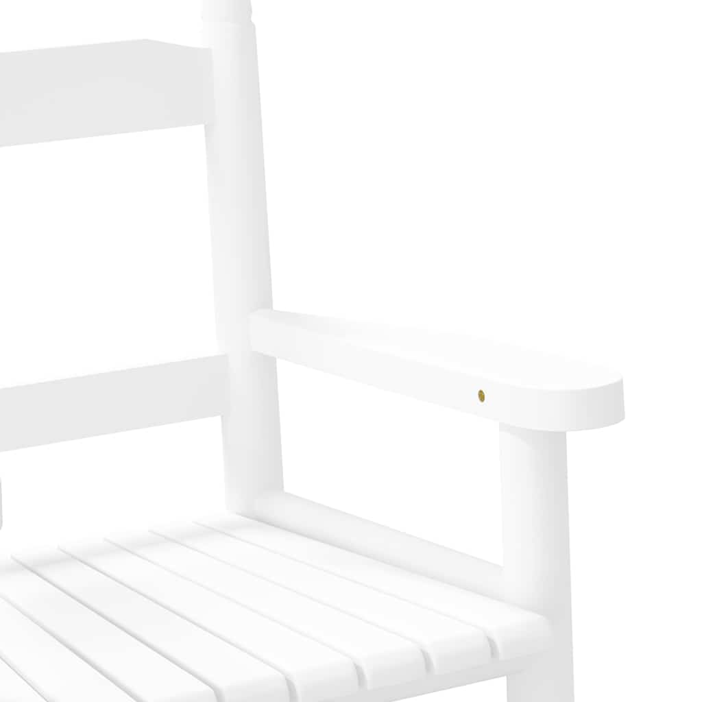 vidaXL Rocking Chair for Children White Solid Wood Poplar