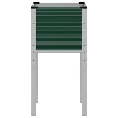 vidaXL Garden Planter Green 45x45x88 cm Steel