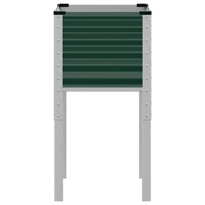 vidaXL Garden Planter Green 45x45x88 cm Steel
