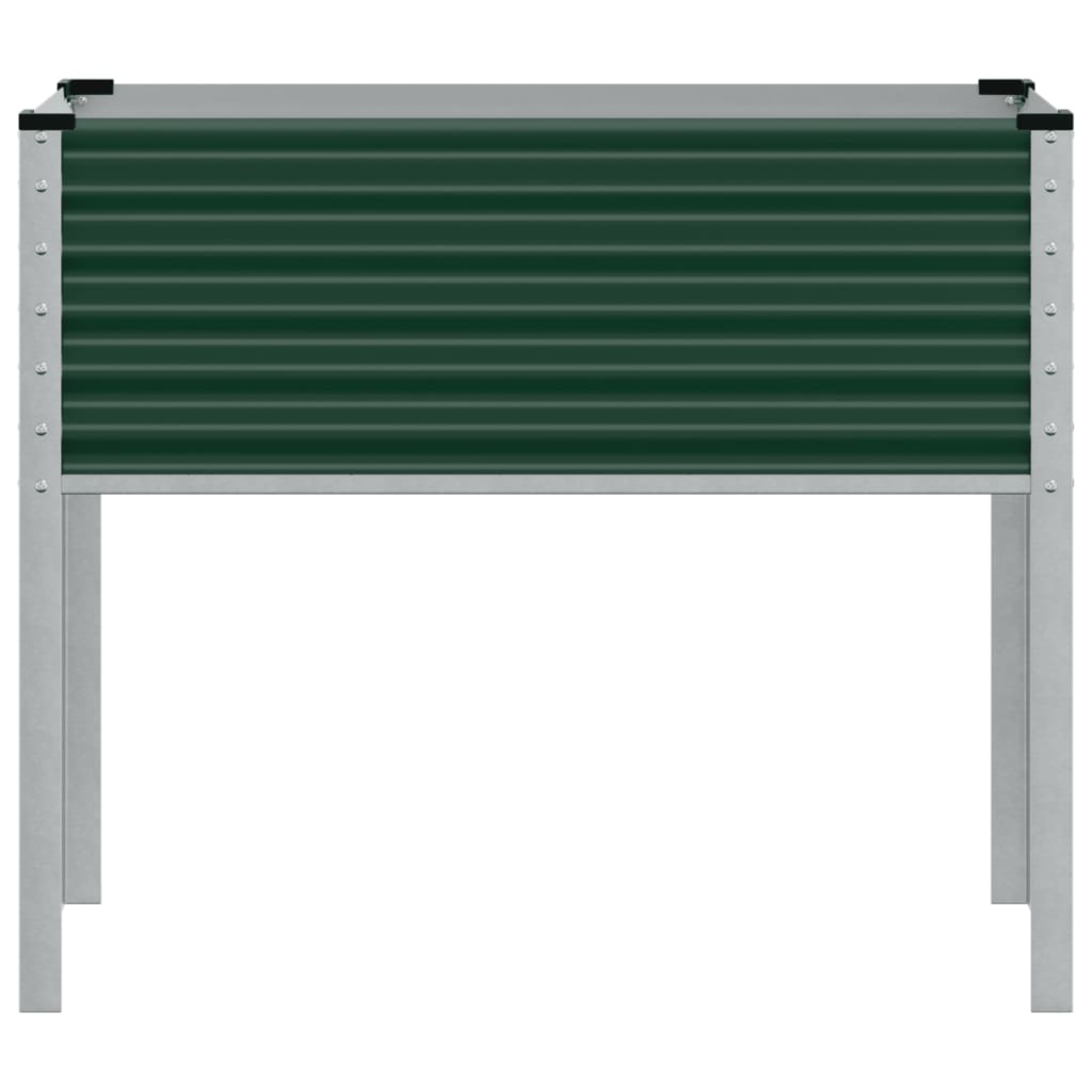 vidaXL Garden Planter Green 100x45x90 cm Steel