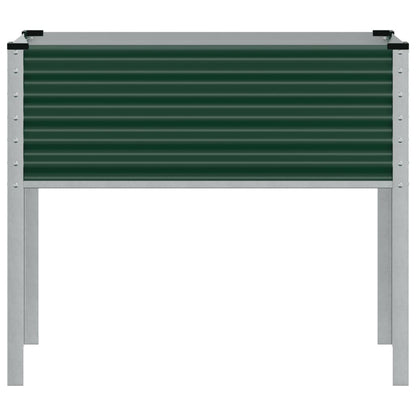 vidaXL Garden Planter Green 100x45x90 cm Steel