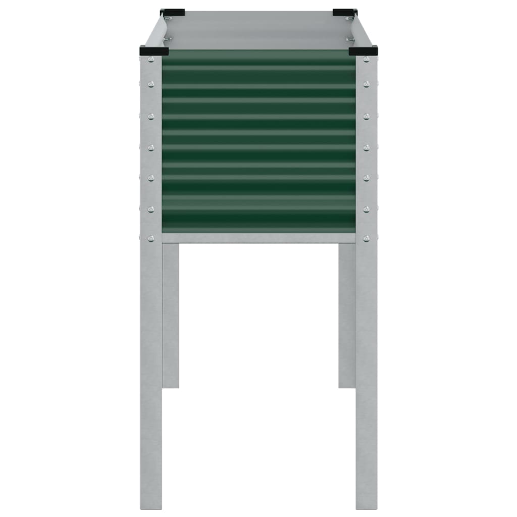 vidaXL Garden Planter Green 100x45x90 cm Steel