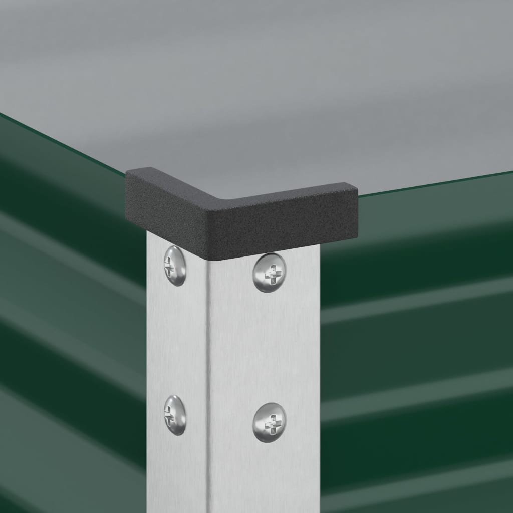 vidaXL Garden Planter Green 100x45x90 cm Steel