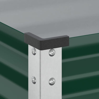 vidaXL Garden Planter Green 100x45x90 cm Steel