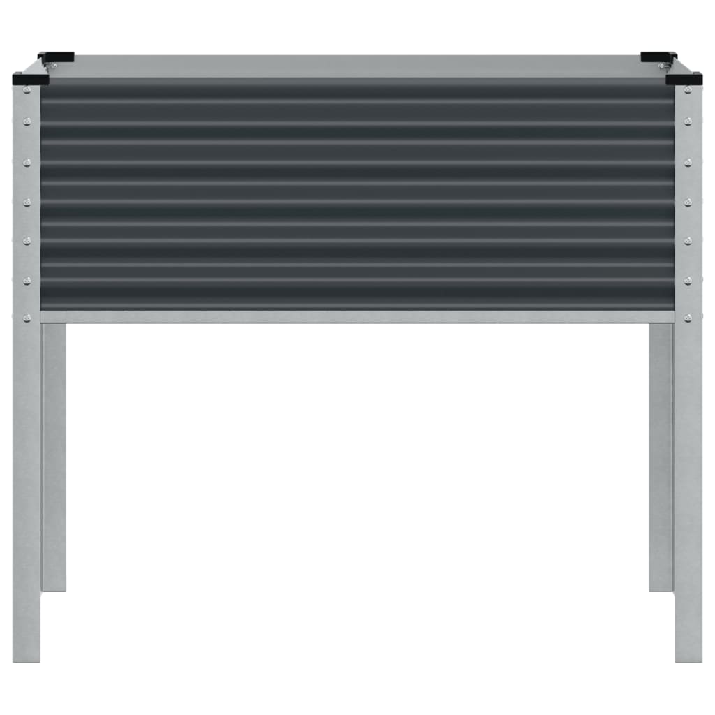 vidaXL Garden Planter Anthracite 100x45x90 cm Steel