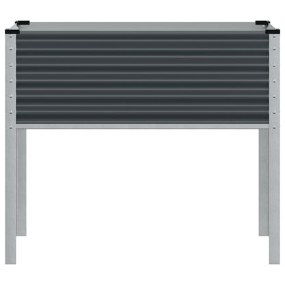 vidaXL Garden Planter Anthracite 100x45x90 cm Steel