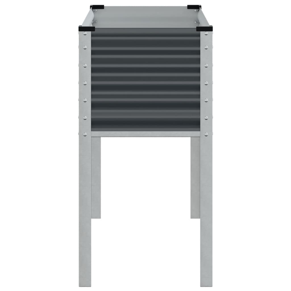vidaXL Garden Planter Anthracite 100x45x90 cm Steel