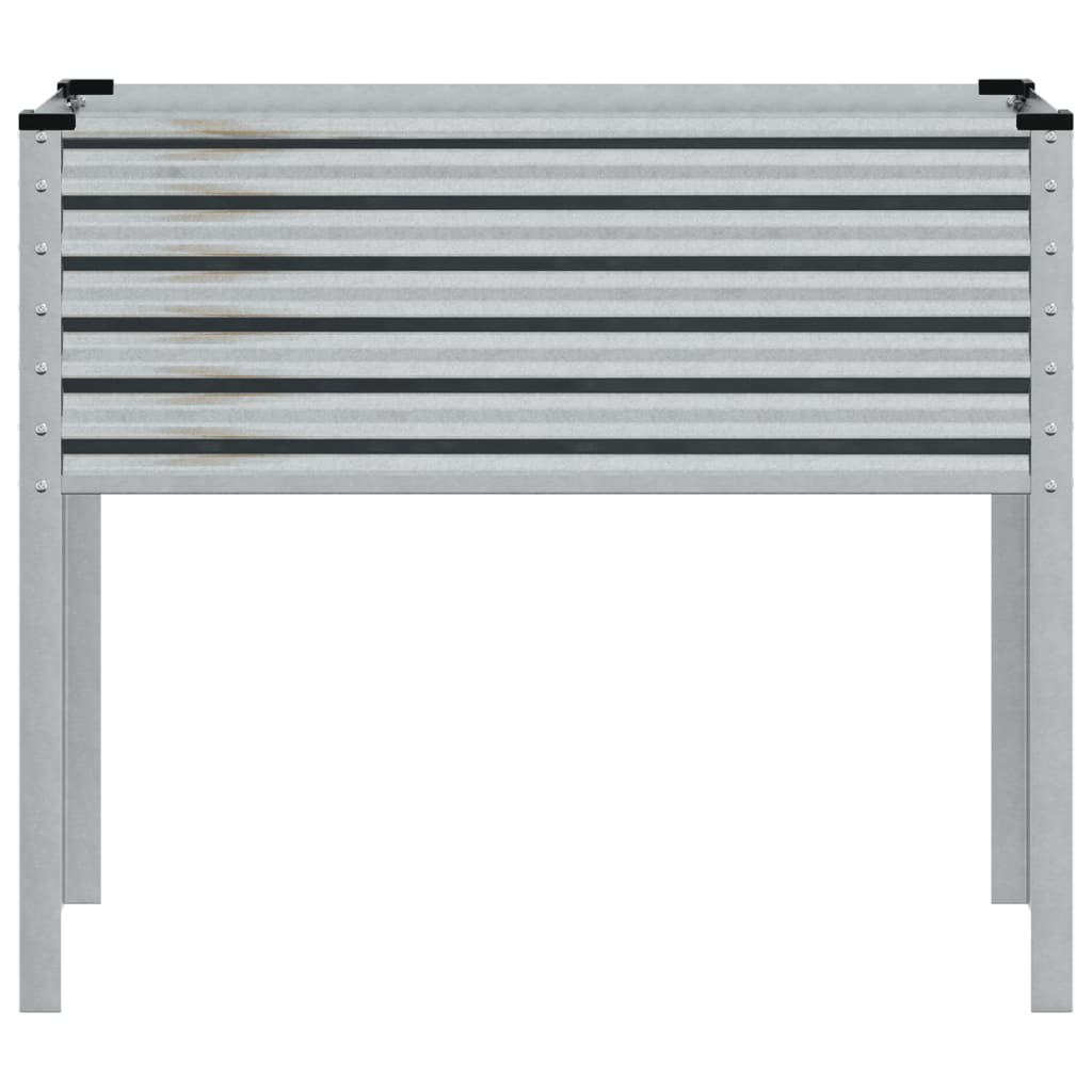 vidaXL Garden Planter 100x45x90 cm Galvanised Steel