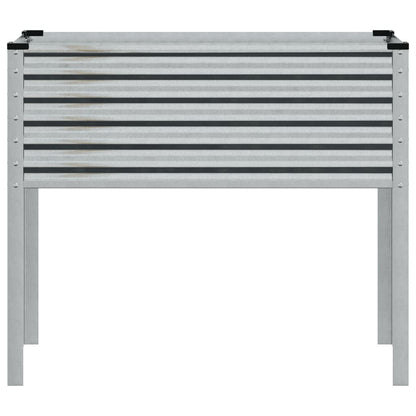 vidaXL Garden Planter 100x45x90 cm Galvanised Steel