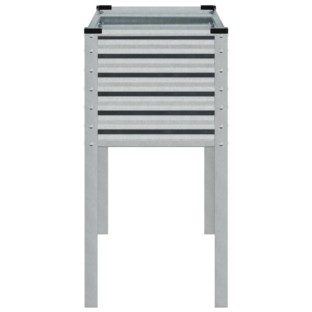 vidaXL Garden Planter 100x45x90 cm Galvanised Steel