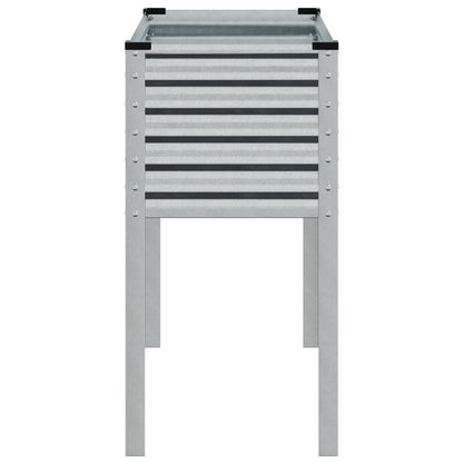 vidaXL Garden Planter 100x45x90 cm Galvanised Steel