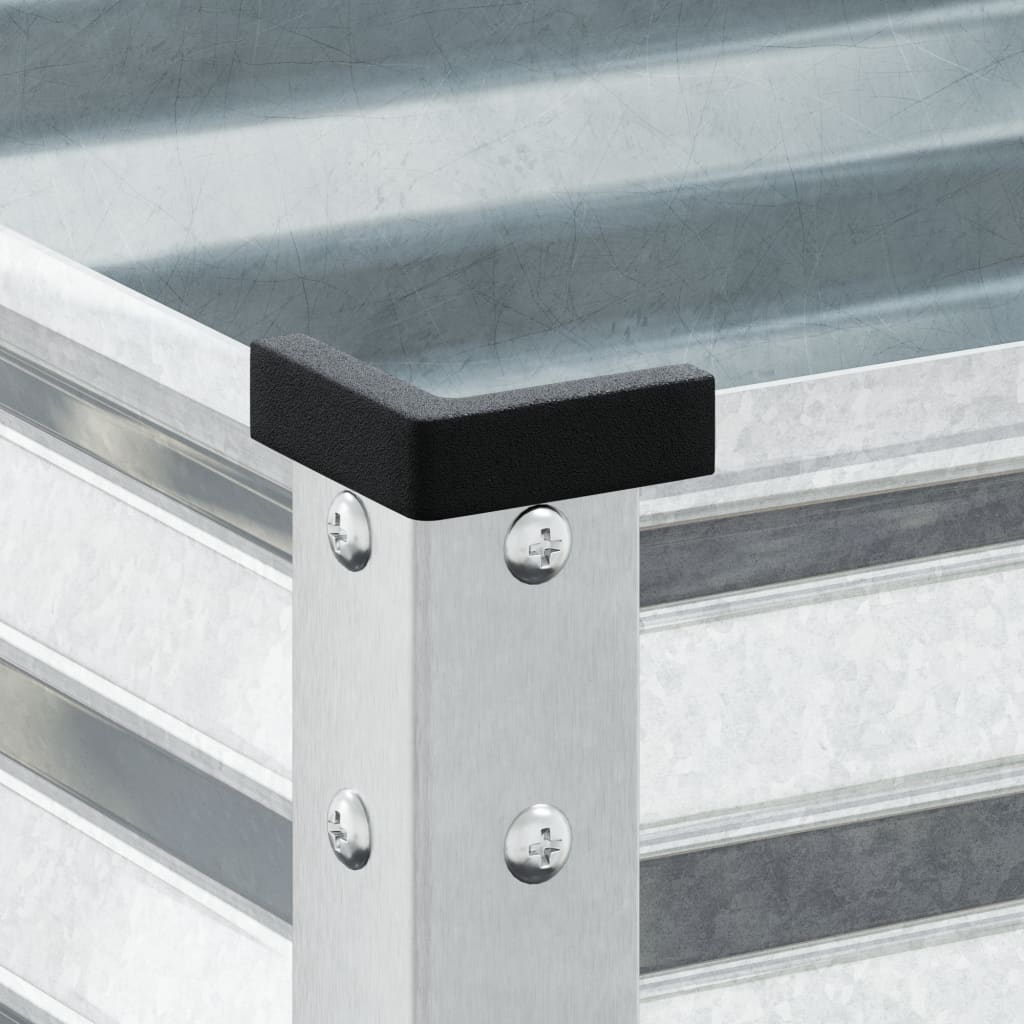 vidaXL Garden Planter 100x45x90 cm Galvanised Steel
