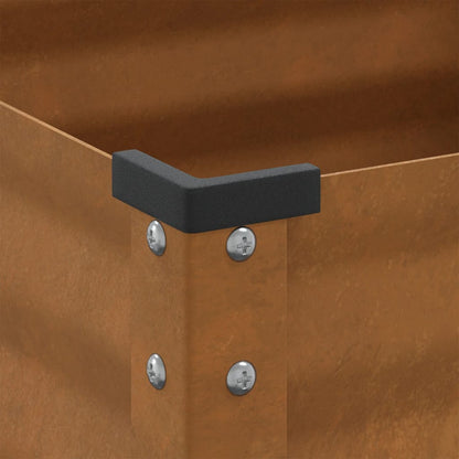 vidaXL Garden Planter 100x45x90 cm Weathering Steel