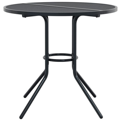 vidaXL Patio Table Round Anthracite Ø80x72,5 cm Powder-coated Steel