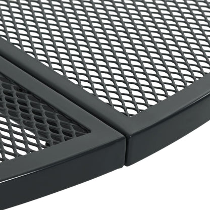 vidaXL Patio Table Round Anthracite Ø80x72.5 cm Powder-coated Steel