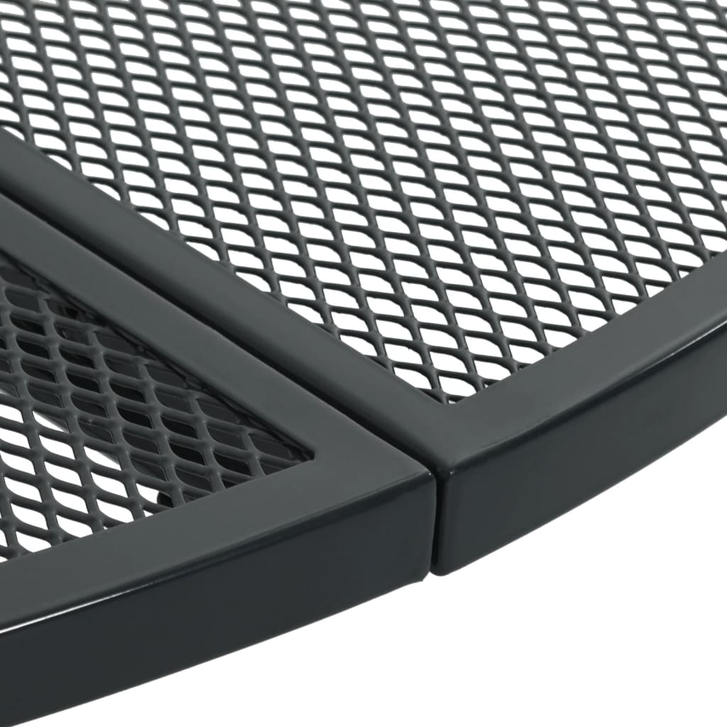 vidaXL Patio Table Round Anthracite Ø80x72,5 cm Powder-coated Steel
