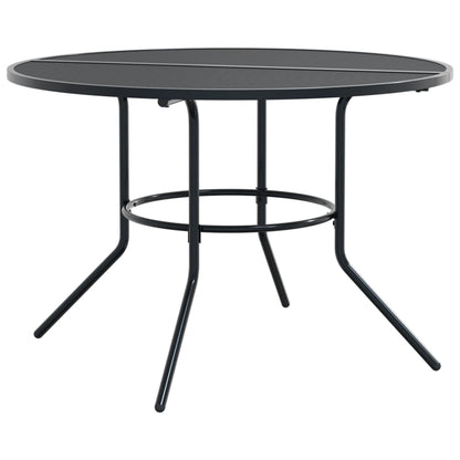 vidaXL Patio Table Round Anthracite Ø110x72,5 cm Powder-coated Steel