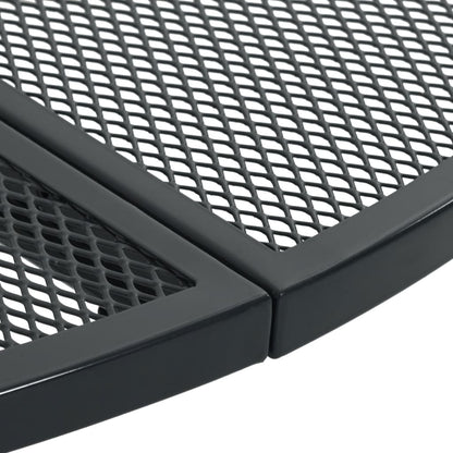 vidaXL Patio Table Round Anthracite Ø110x72.5 cm Powder-coated Steel