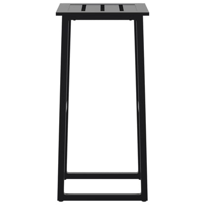 vidaXL Bar Stools 2 pcs Black 38x38x80 cm Powder-coated Steel