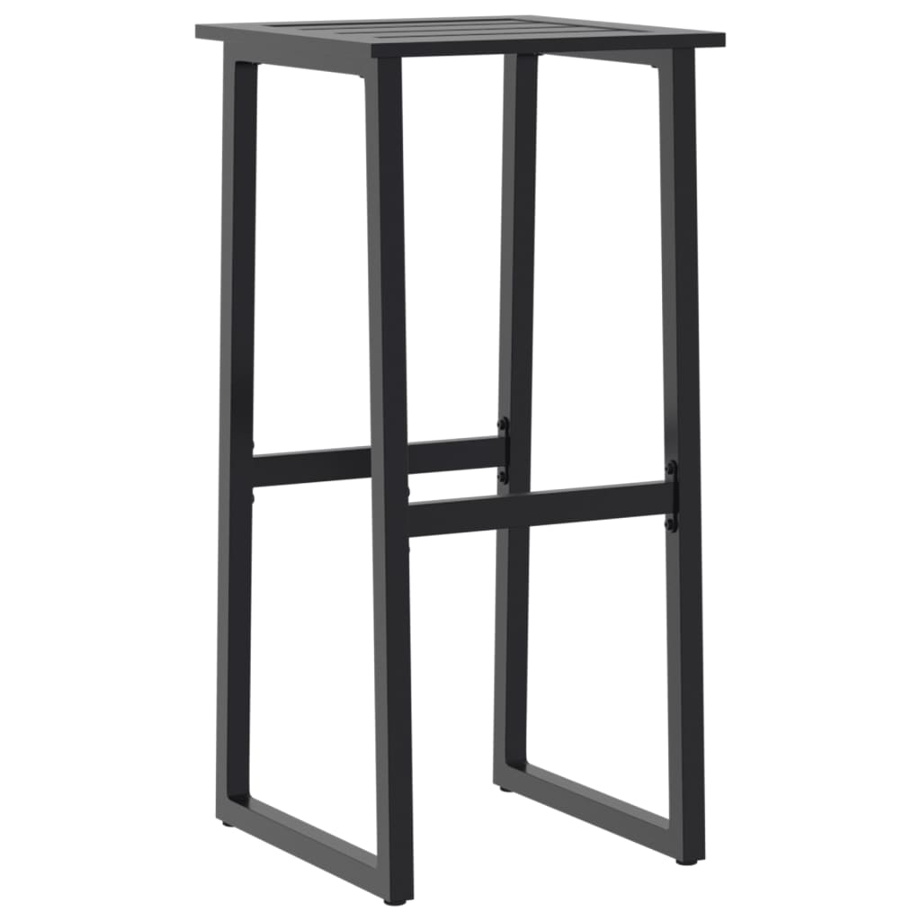 vidaXL Bar Stools 4 pcs Black 38x38x80 cm Powder-coated Steel