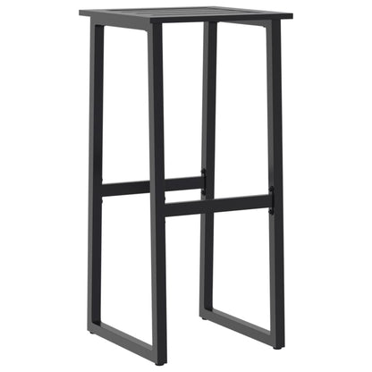 vidaXL Bar Stools 4 pcs Black 38x38x80 cm Powder-coated Steel