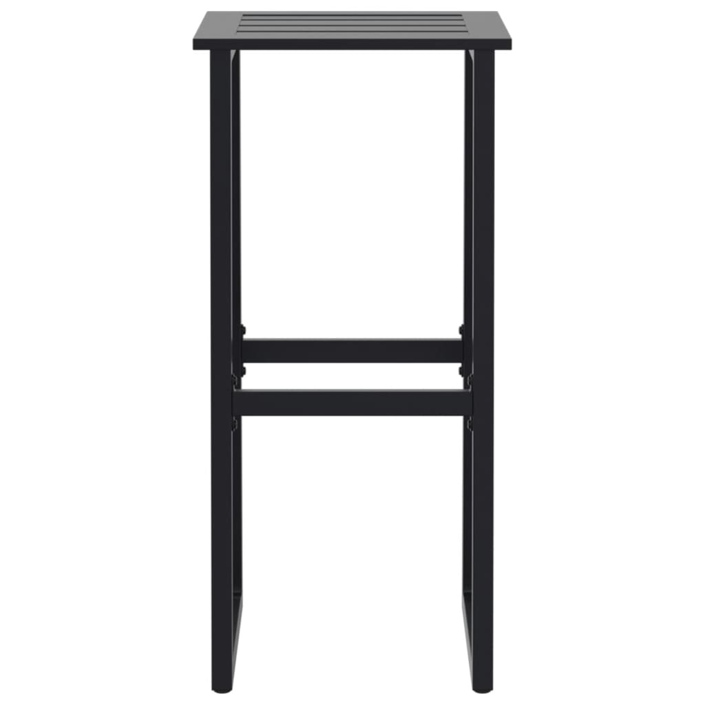 vidaXL Bar Stools 4 pcs Black 38x38x80 cm Powder-coated Steel