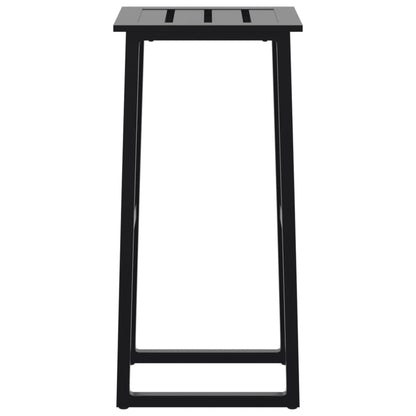vidaXL Bar Stools 4 pcs Black 38x38x80 cm Powder-coated Steel