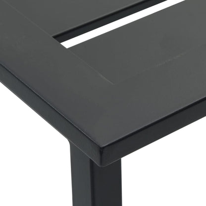 vidaXL Bar Stools 4 pcs Black 38x38x80 cm Powder-coated Steel