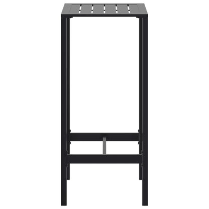vidaXL Bar Table Black 50x50x110 cm Powder-coated Steel
