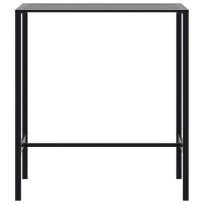 vidaXL Bar Table Black 100x50x110 cm Powder-coated Steel