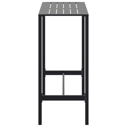 vidaXL Bar Table Black 100x50x110 cm Powder-coated Steel