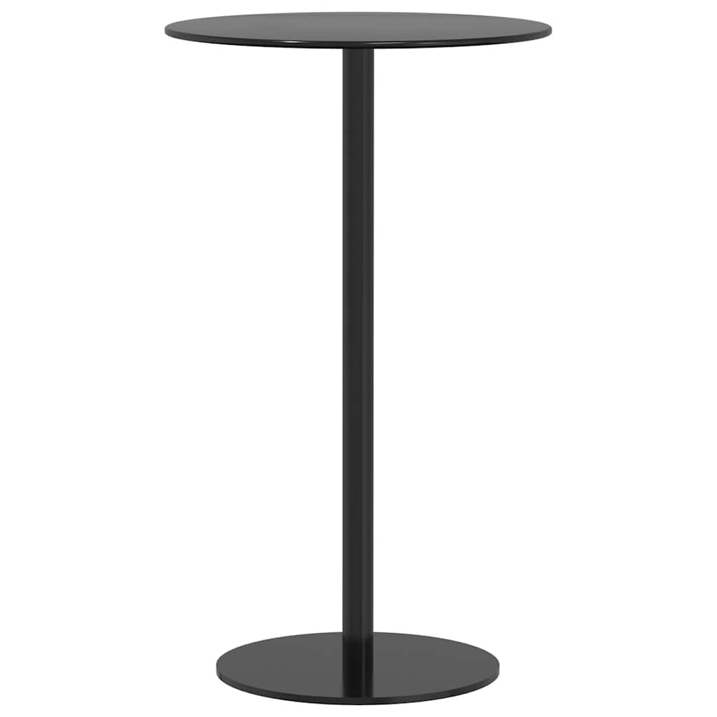 vidaXL Garden Table Round Black Ø60x105 cm Steel