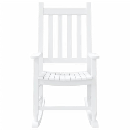 vidaXL Rocking Chairs for Children 2 pcs White Solid Wood Poplar