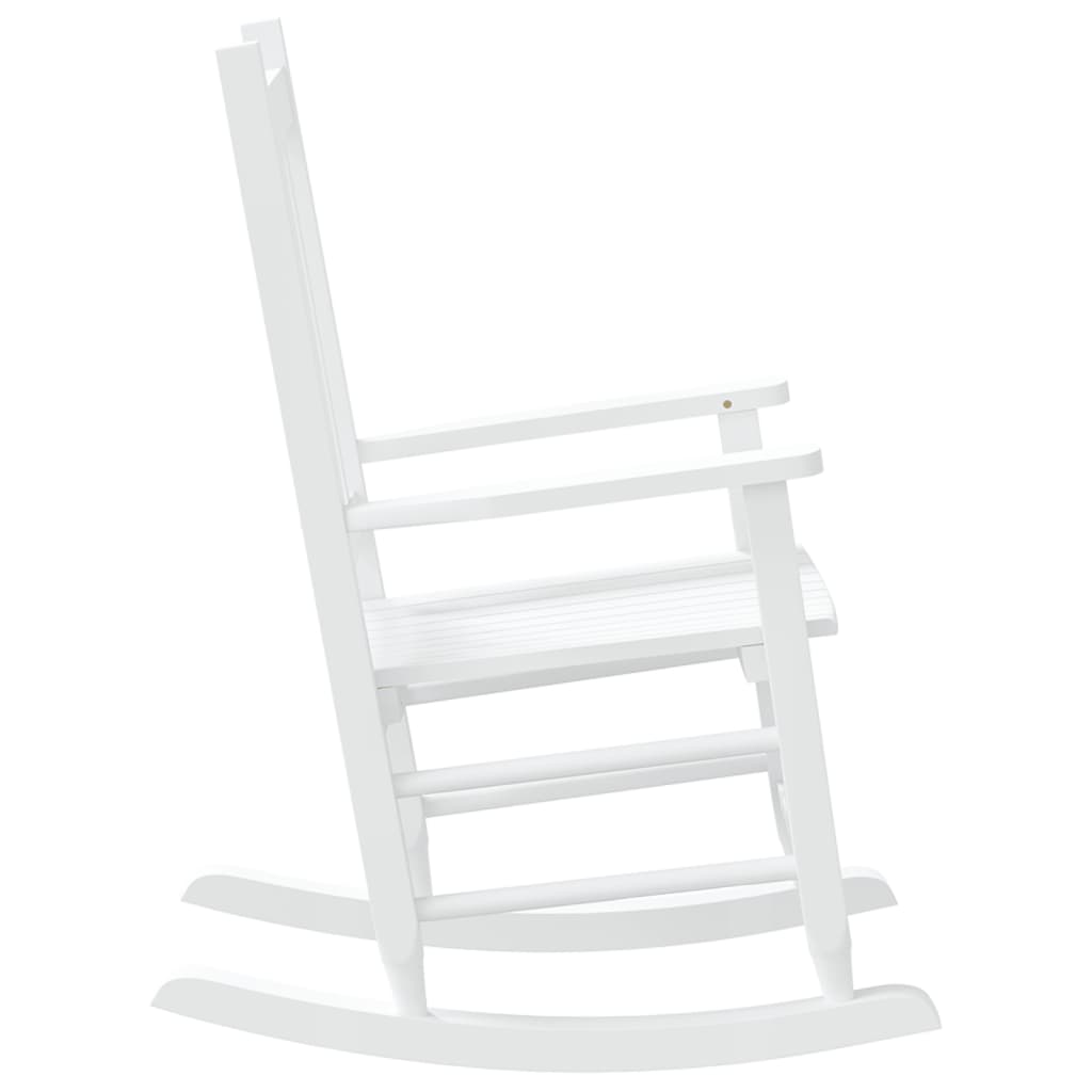 vidaXL Rocking Chairs for Children 2 pcs White Solid Wood Poplar