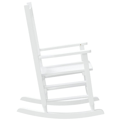 vidaXL Rocking Chairs for Children 2 pcs White Solid Wood Poplar
