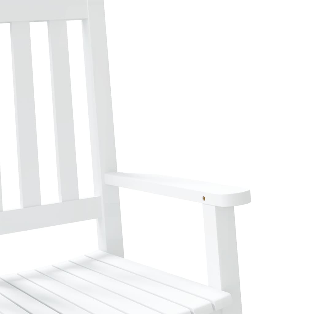 vidaXL Rocking Chairs for Children 2 pcs White Solid Wood Poplar