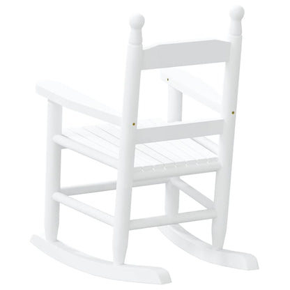 vidaXL Rocking Chairs for Children 2 pcs White Solid Wood Poplar
