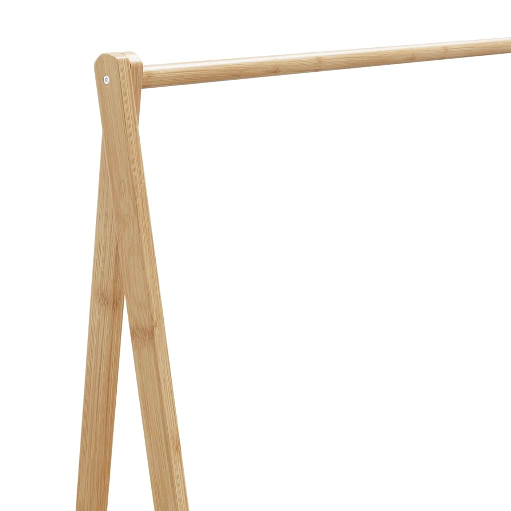 vidaXL Clothes Rack | Bamboo | Varnished Finish | 106 x 34 x 106.5 cm | Foldable